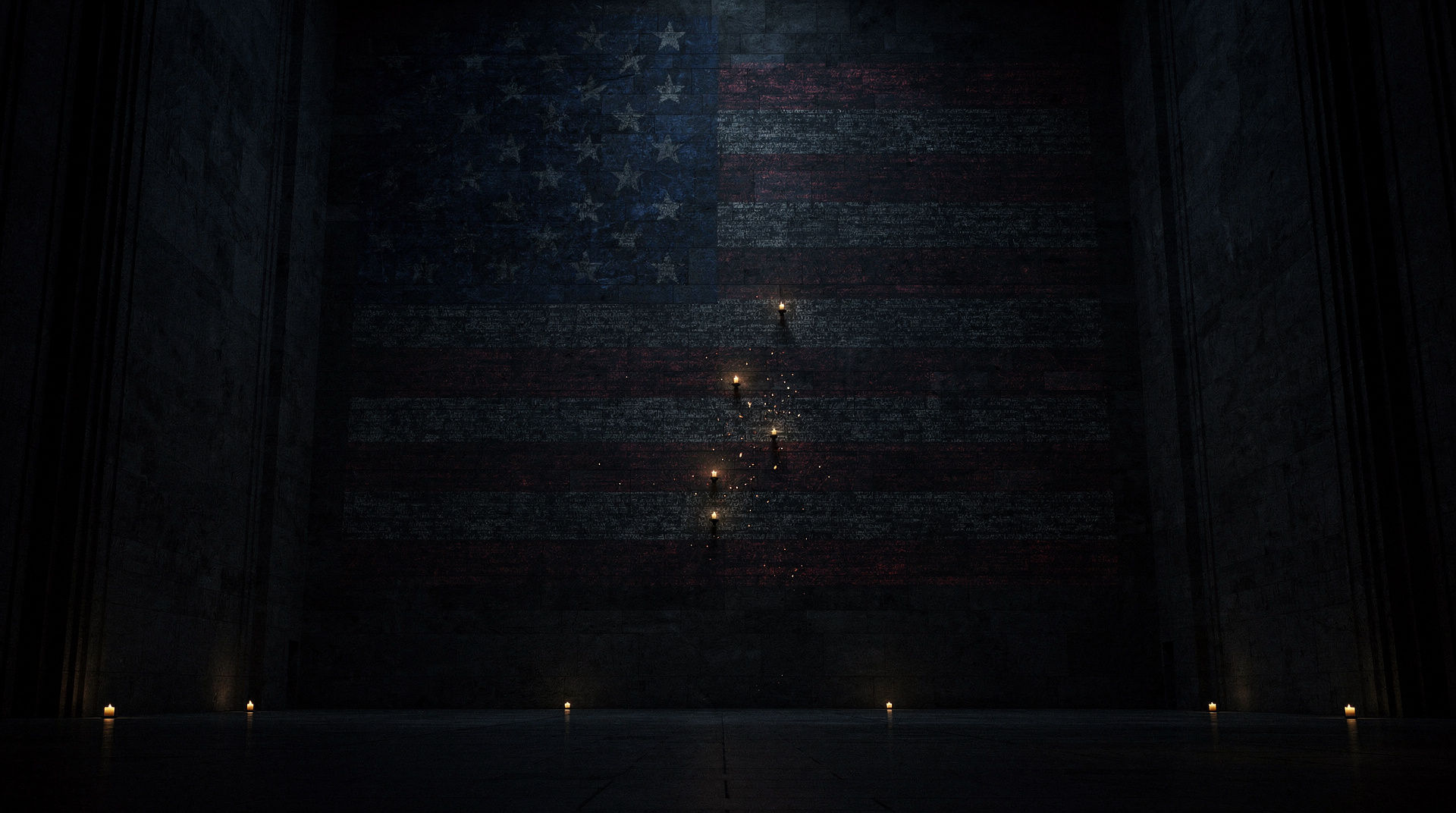 Fifty names, one per state, beneath usa.country. A monument by conceptual artist W. T. Falscher on permanence, ego and art — and an address no market can price.